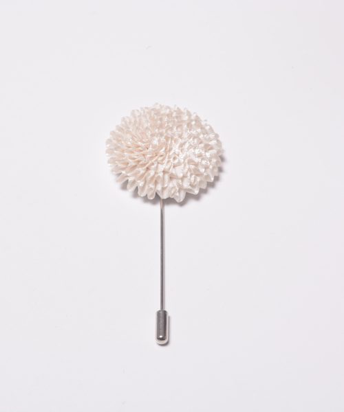 White Solid Lapel Pin
