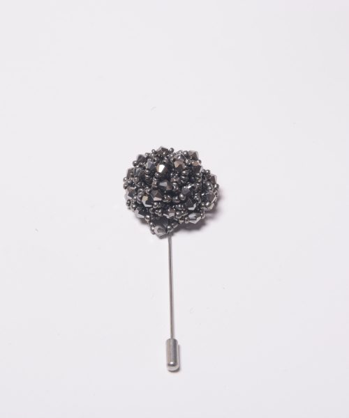 Grey Crystal Lapel Pin